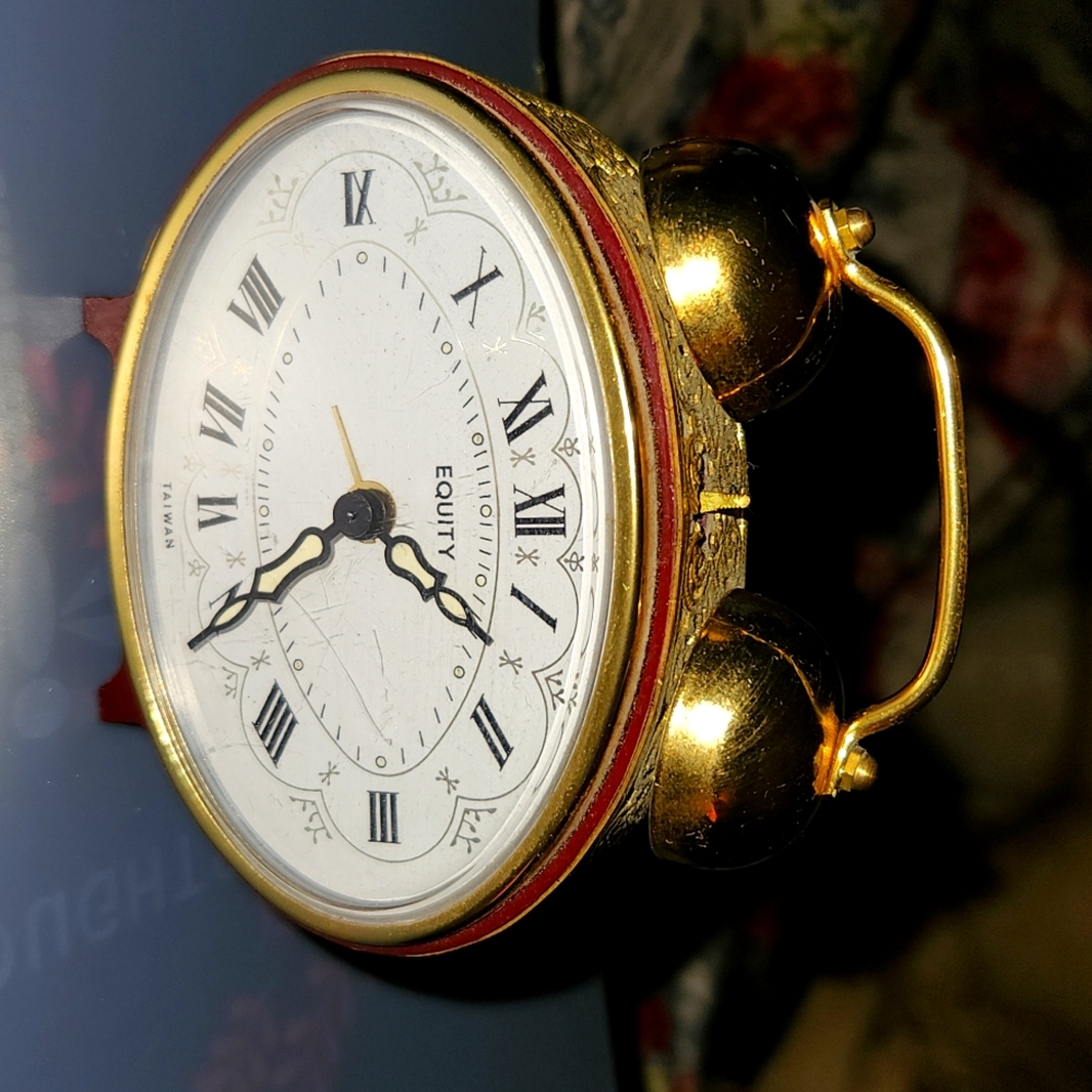 Analog Key Wind Alarm Clock - Vintage Equity in mint condition